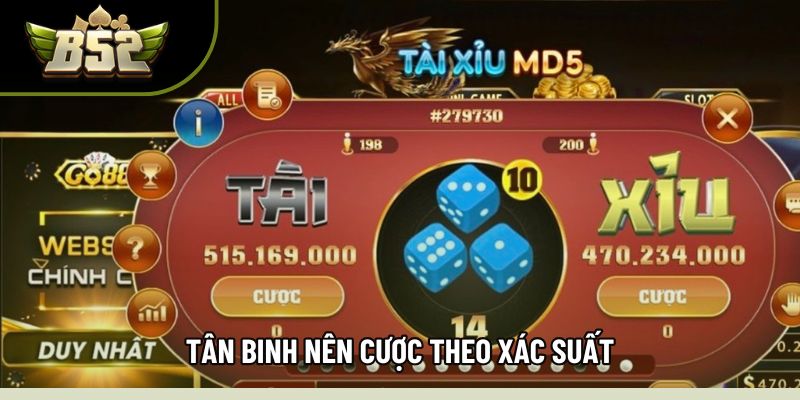 Tân binh nên cược theo xác suất Tân binh nên cược theo xác suất